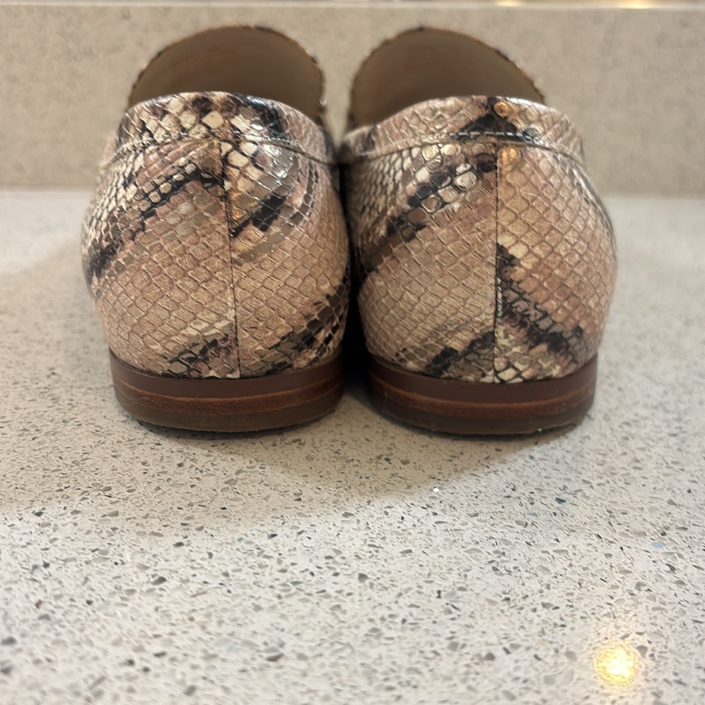 COLE HAAN Modern Classics Bit Loafer Python Rama Printed Leather Flat Shoes 10 - Picture 5 of 6